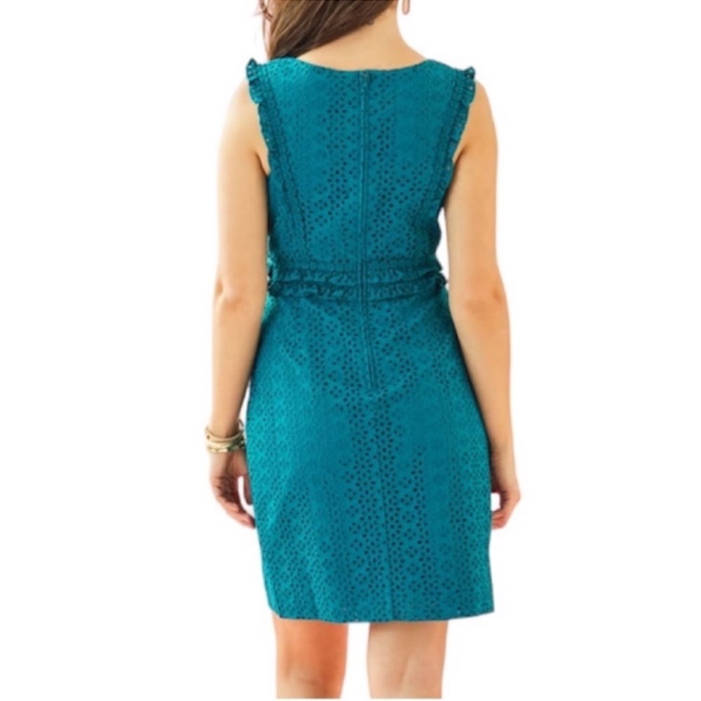 NWT Lilly Pulitzer KAYLEE SHIFT DRESS
Teal Sleeveless Dress. Size 00 - Picture 3 of 7